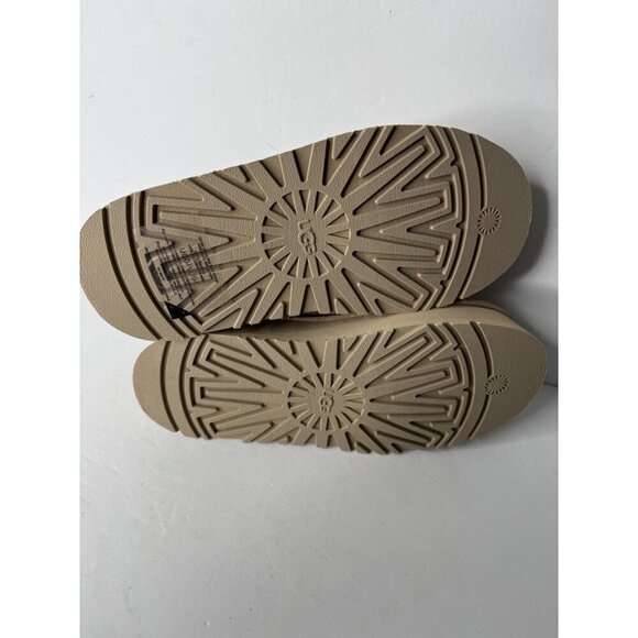 NEW Women's UGG Tazz Platform Slipper Women's US 5 EU 36 SAND Mule Clog Suede - Picture 5 of 5